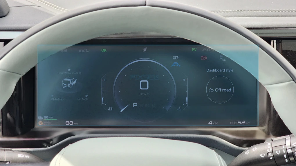 Sticlă hibridă de protecție Pixsel panoul de bord BYD LEOPARD 5 - 12“ 2024 -