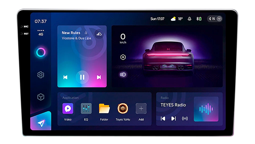 Защитное стекло Pixsel на монитор TEYES CC4 PRO 2K - 9“