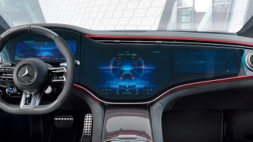 Sticlă hibridă de protecție Pixsel pentru ecran lat (2 părți) MERCEDES BENZ EQE - 48.9“ 2022 -