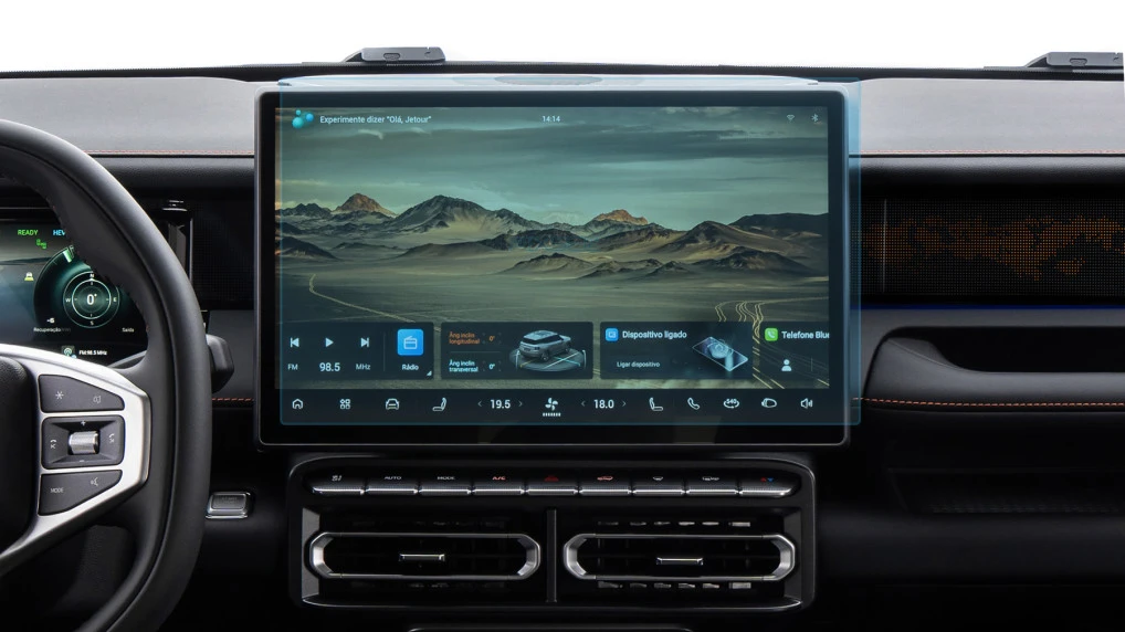 Sticlă hibridă de protecție Pixsel monitor JETOUR T1 - 16.5“ 2025 -